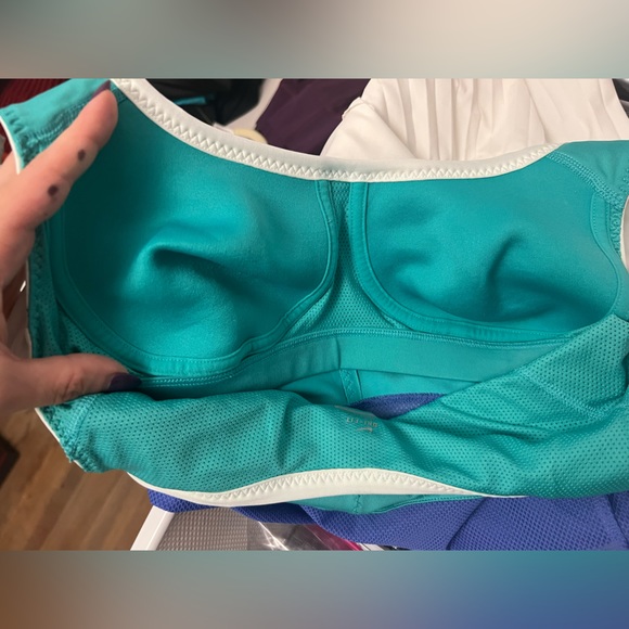 Nike Dri Fit Tennis Dress Mesh Waist White and Neon - Size Small - Picture 6 of 8